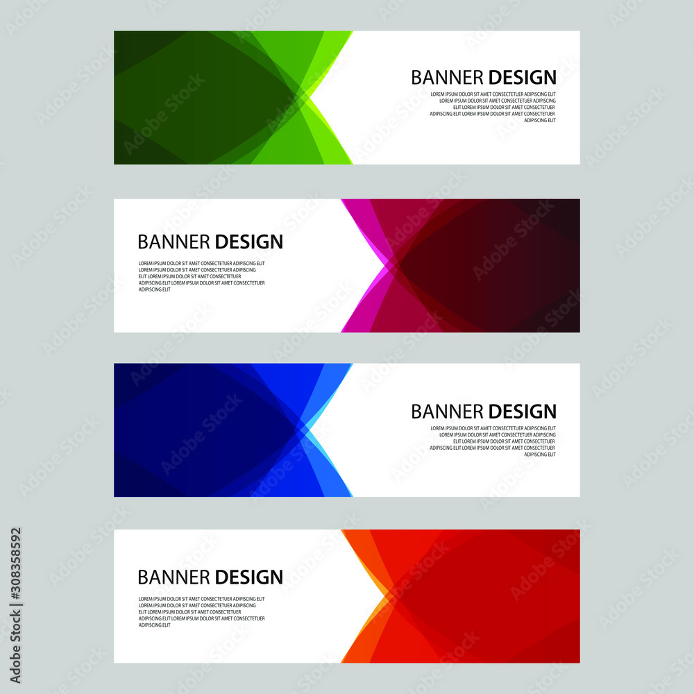 Fototapeta premium Vector Abstract design banner web template