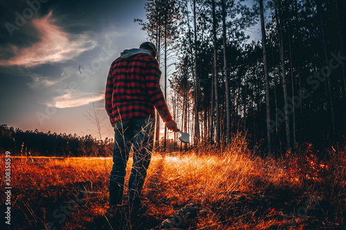 Man with axe