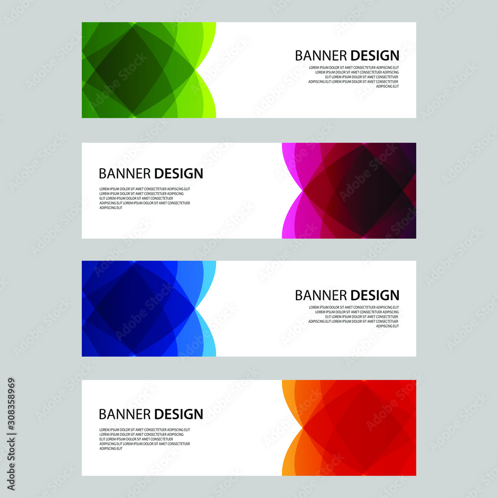 Fototapeta premium Vector Abstract design banner web template