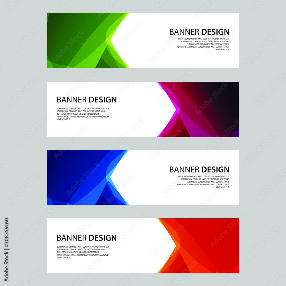 Fototapeta premium Vector Abstract design banner web template