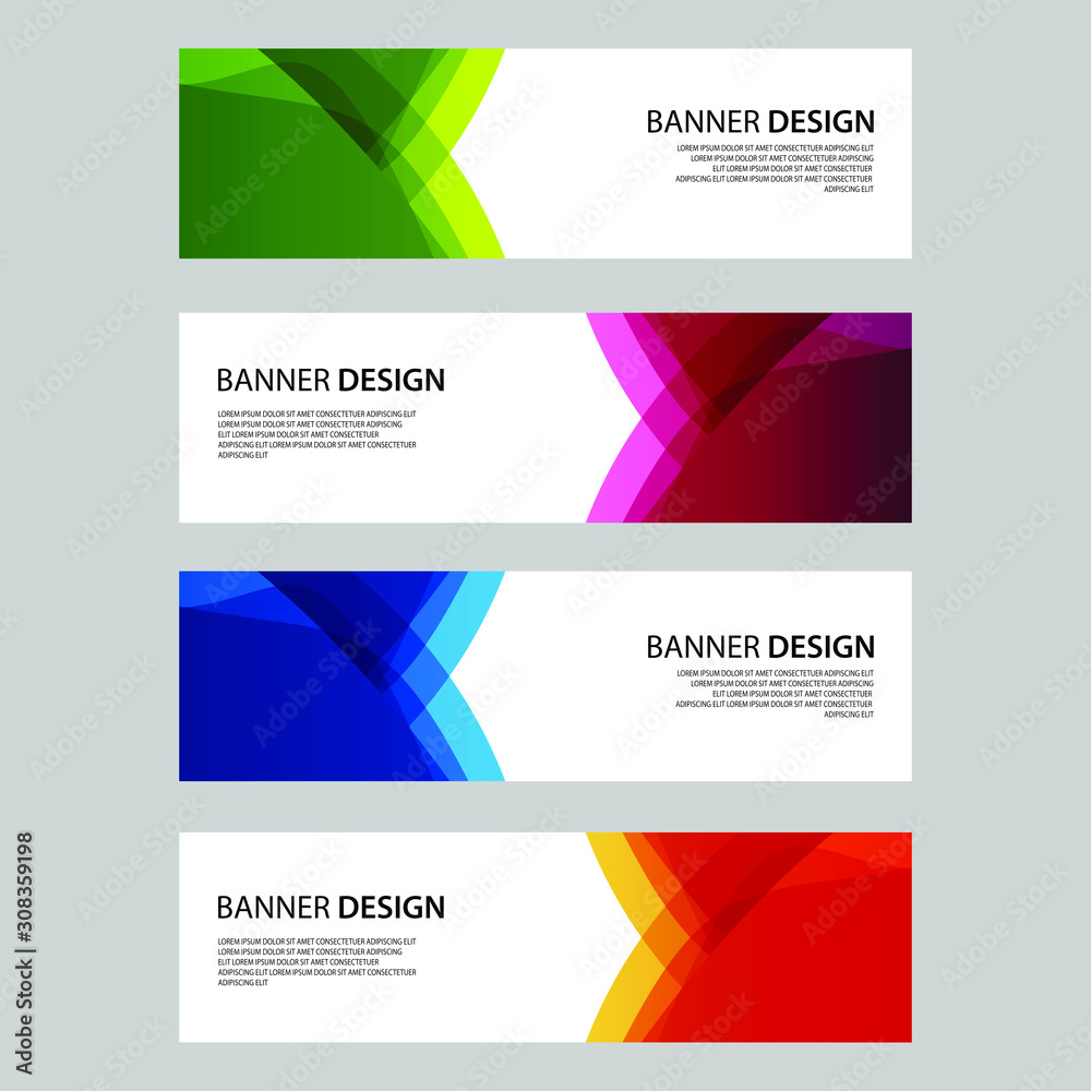 Vector Abstract design banner web template