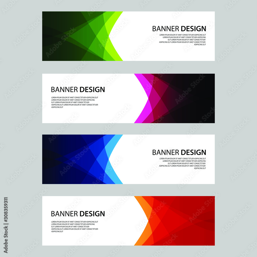 Fototapeta premium Vector Abstract design banner web template