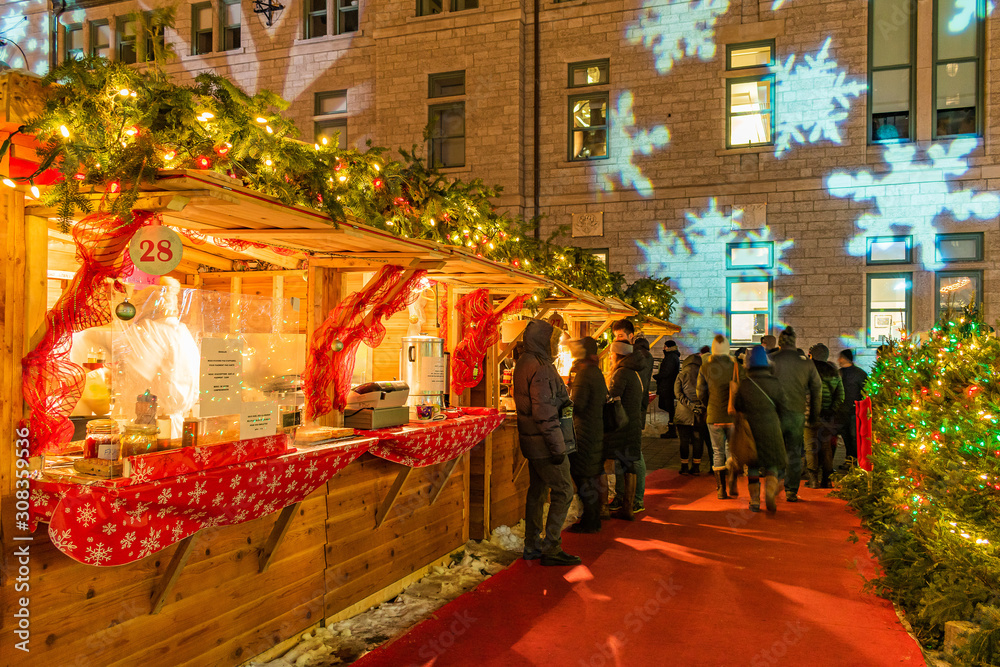 Fototapeta premium Before christmas in Quebec City