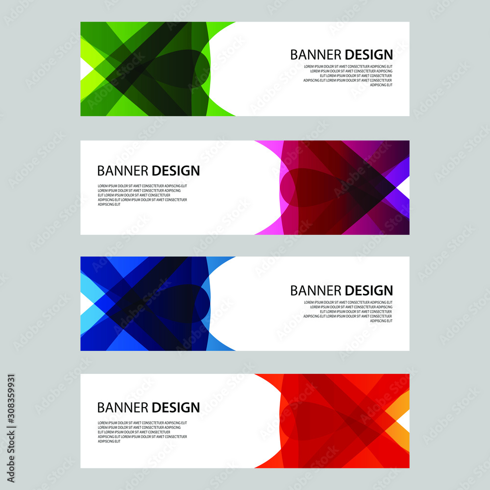 Fototapeta premium Vector Abstract design banner web template