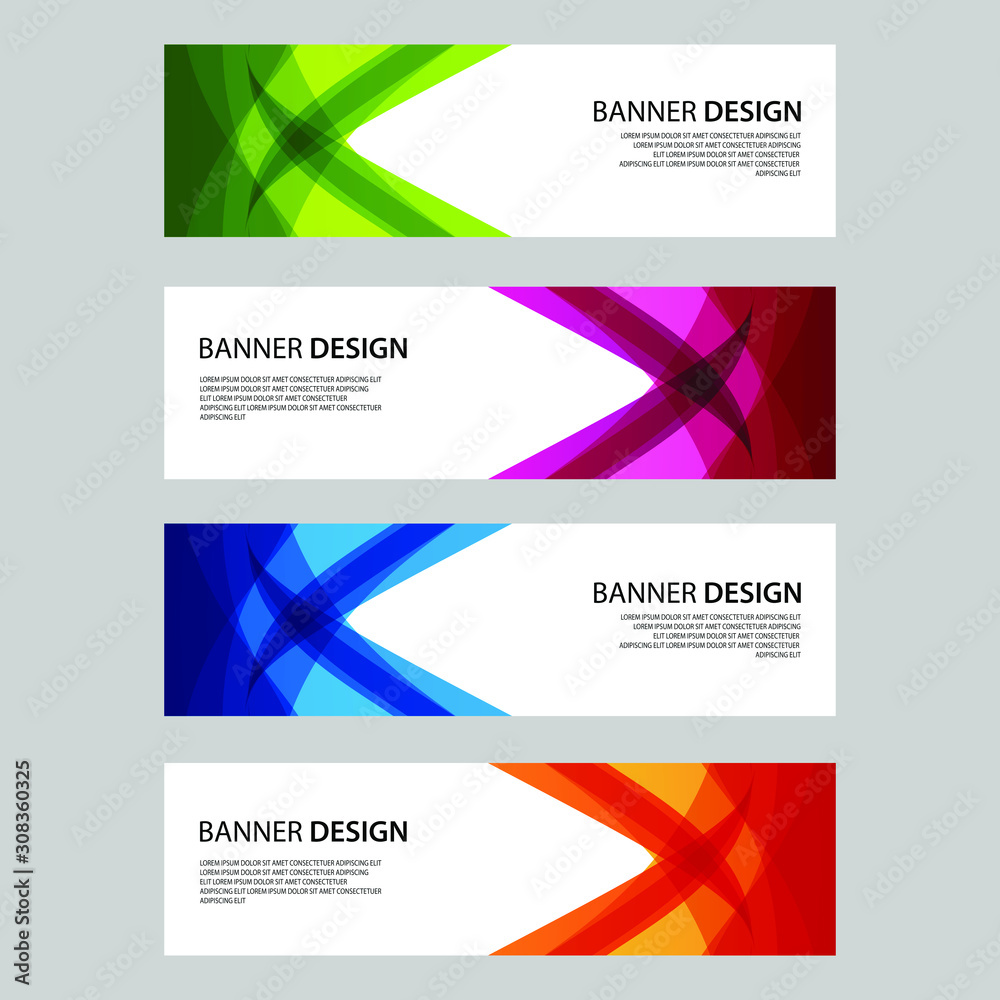 Fototapeta premium Vector Abstract design banner web template