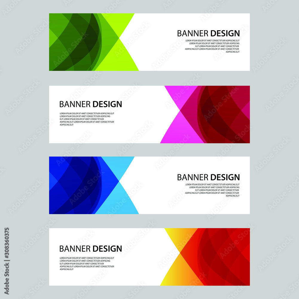 Fototapeta premium Vector Abstract design banner web template