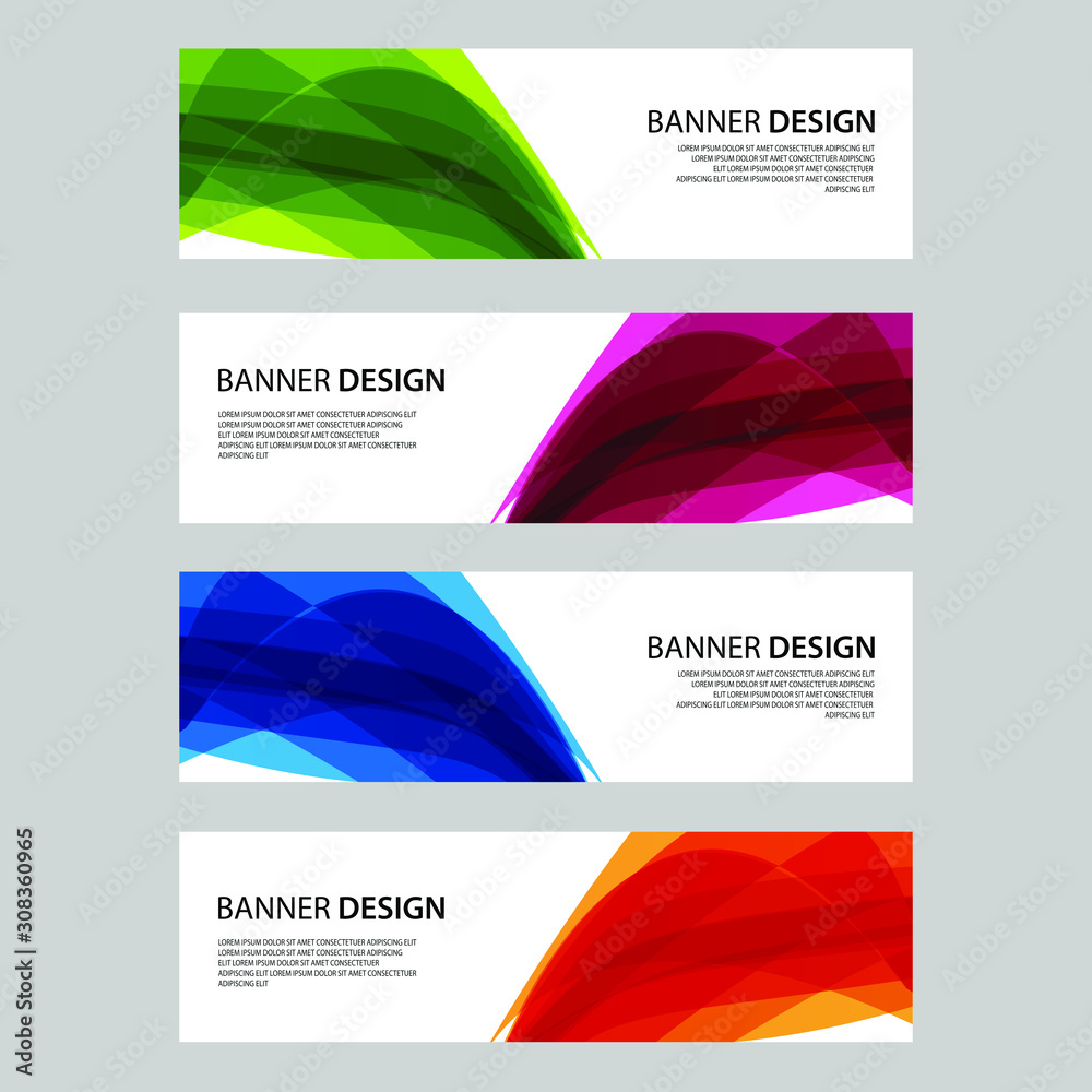 Fototapeta premium Vector Abstract design banner web template