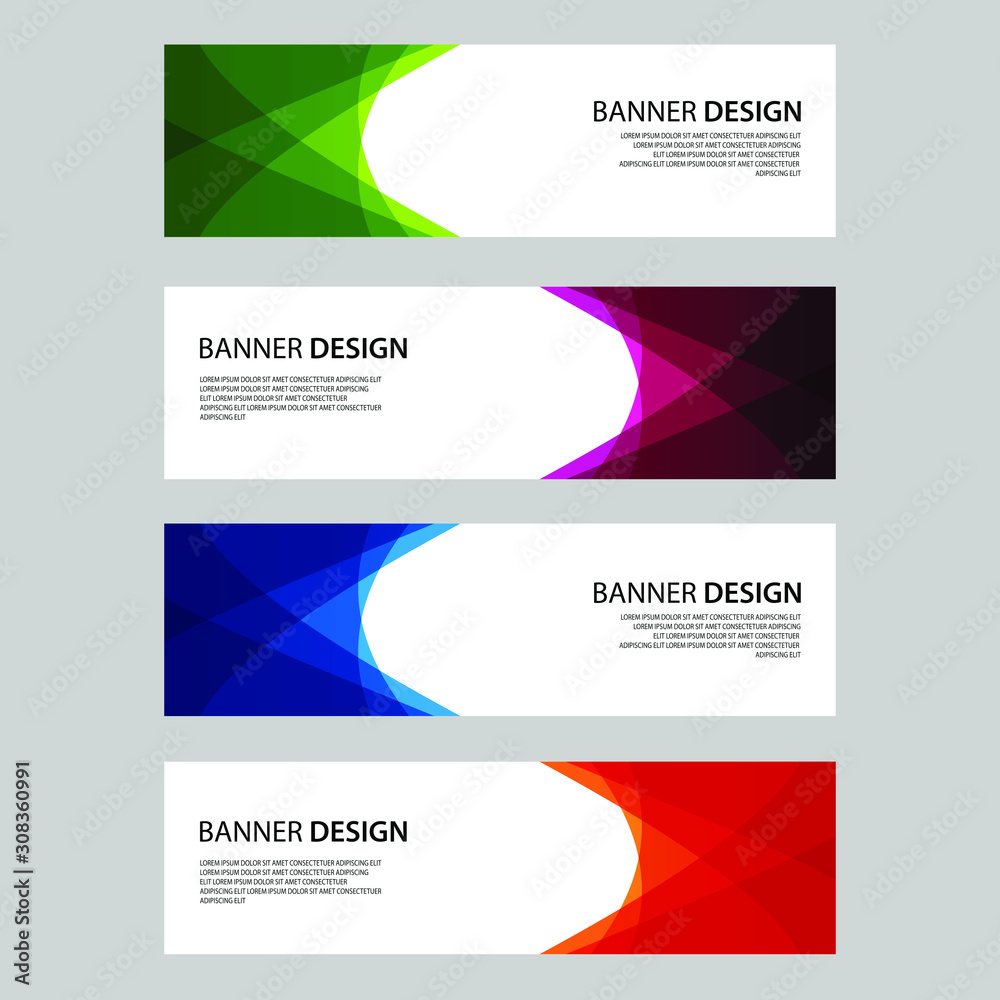 Fototapeta premium Vector Abstract design banner web template