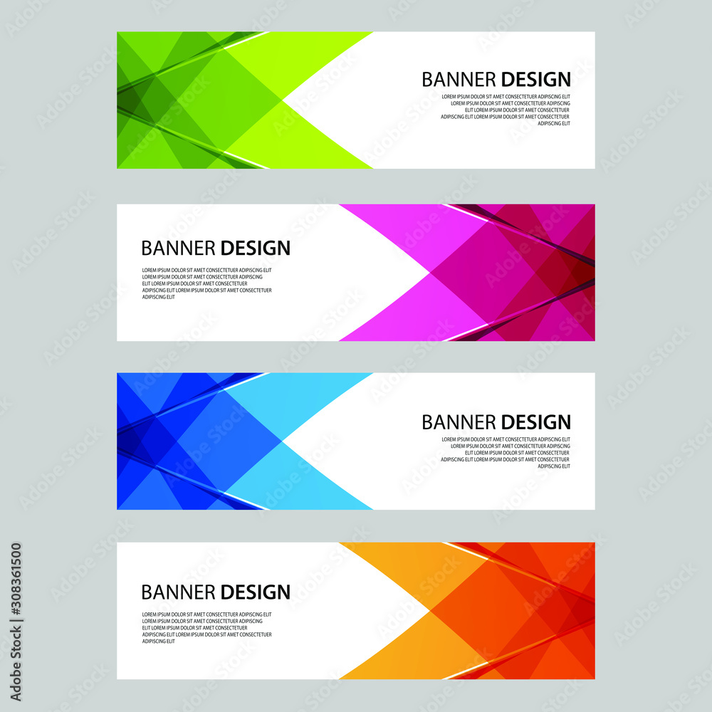 Fototapeta premium Vector Abstract design banner web template