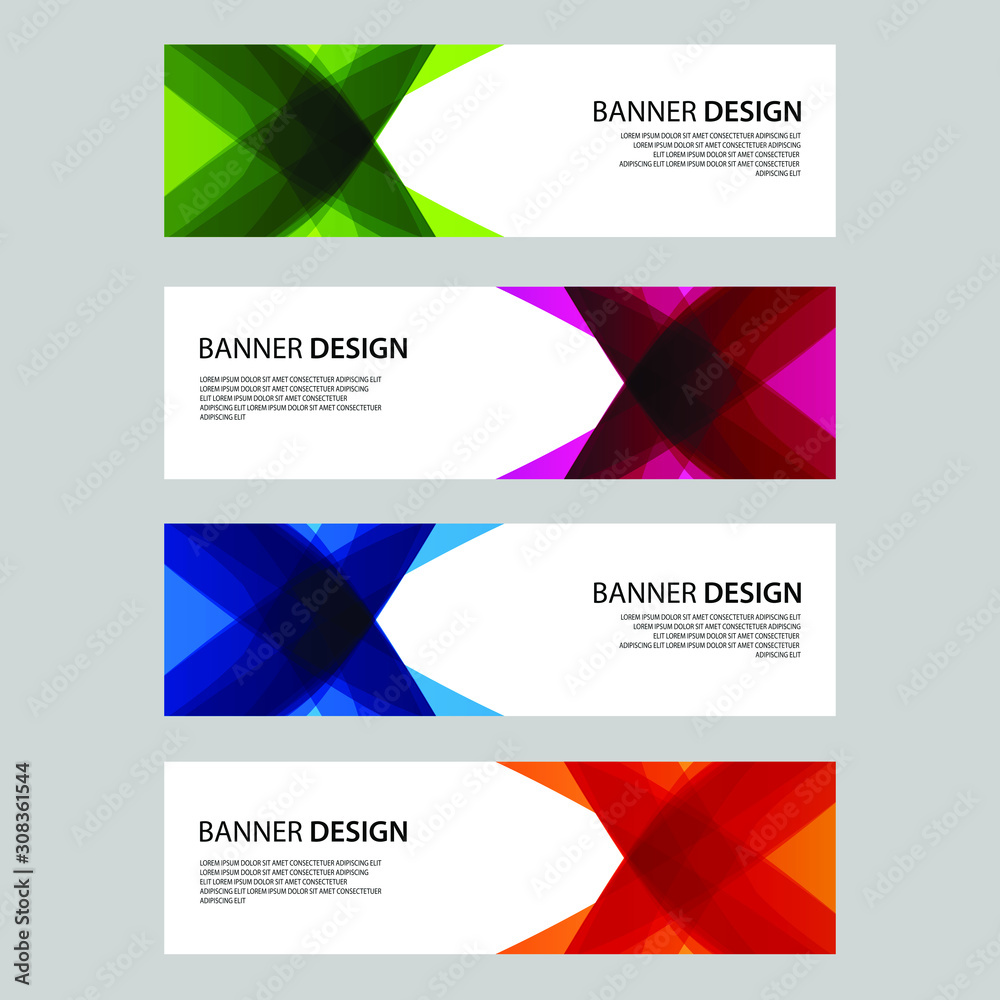 Fototapeta premium Vector Abstract design banner web template