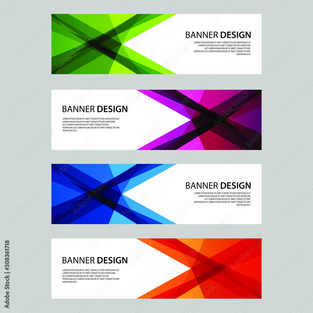 Fototapeta premium Vector Abstract design banner web template