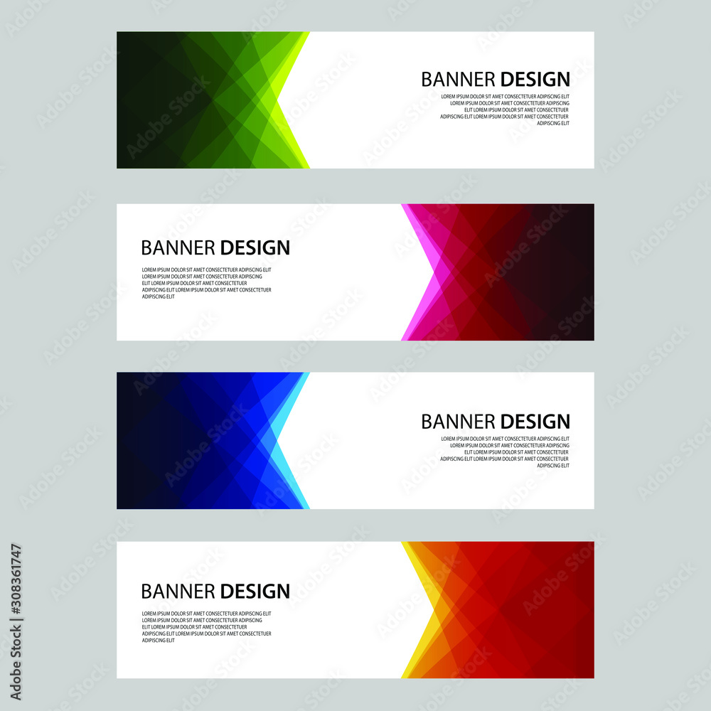 Fototapeta premium Vector Abstract design banner web template