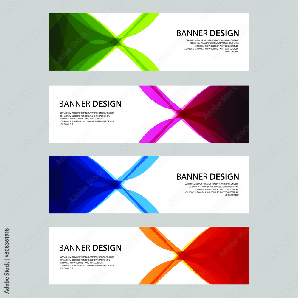 Fototapeta premium Vector Abstract design banner web template