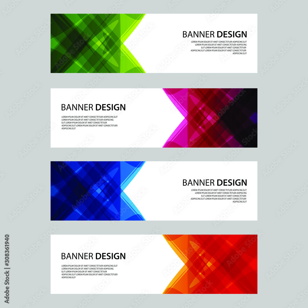 Fototapeta premium Vector Abstract design banner web template