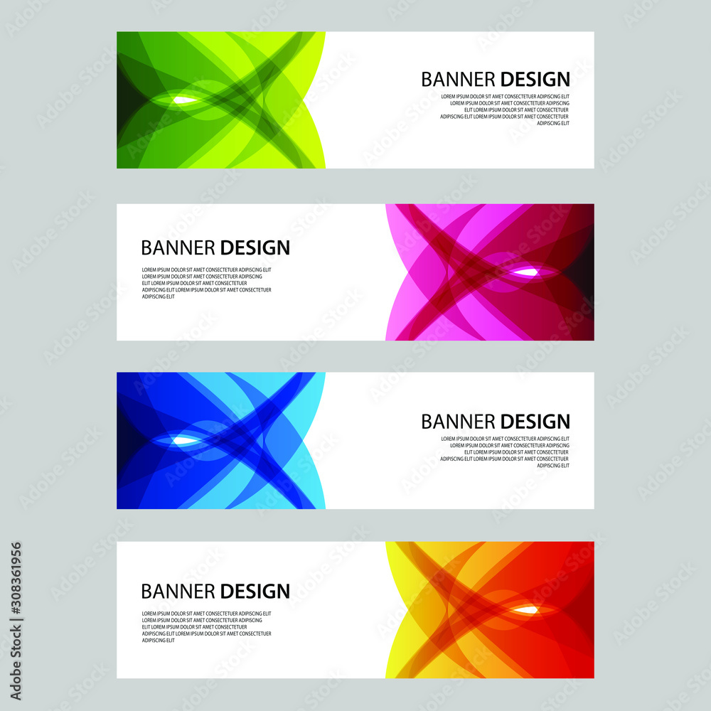 Fototapeta premium Vector Abstract design banner web template