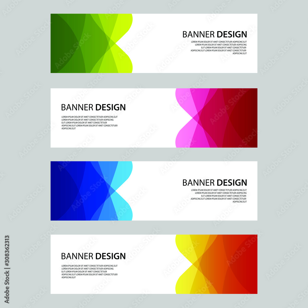 Vector Abstract design banner web template Vector Abstract design banner web template