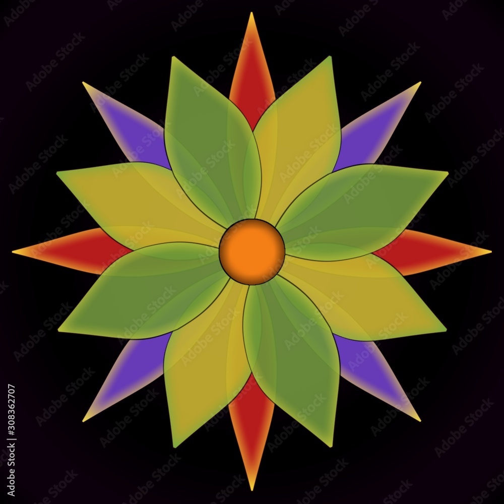 abstract background with flowers abstract background with flowers