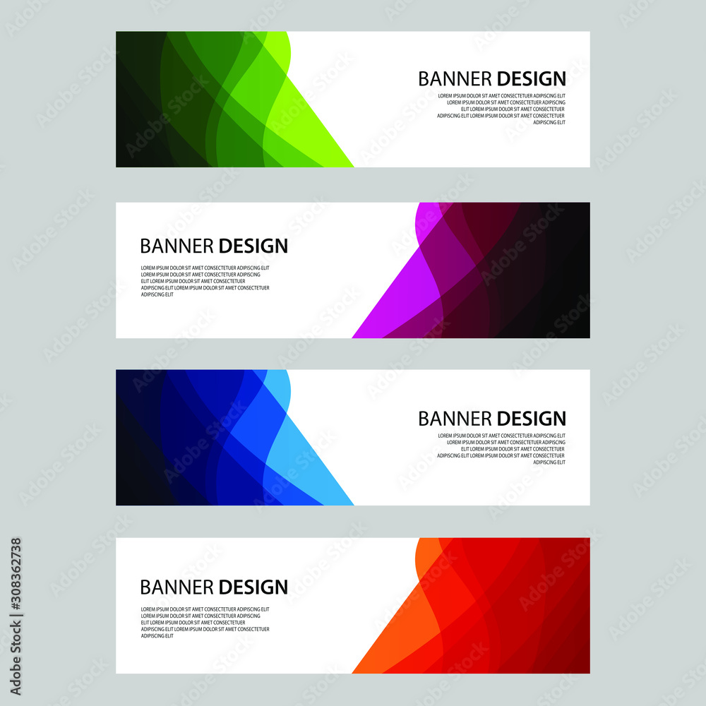 Fototapeta premium Vector Abstract design banner web template