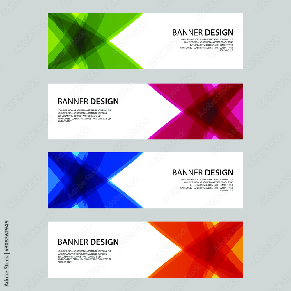 Vector Abstract design banner web template Vector Abstract design banner web template