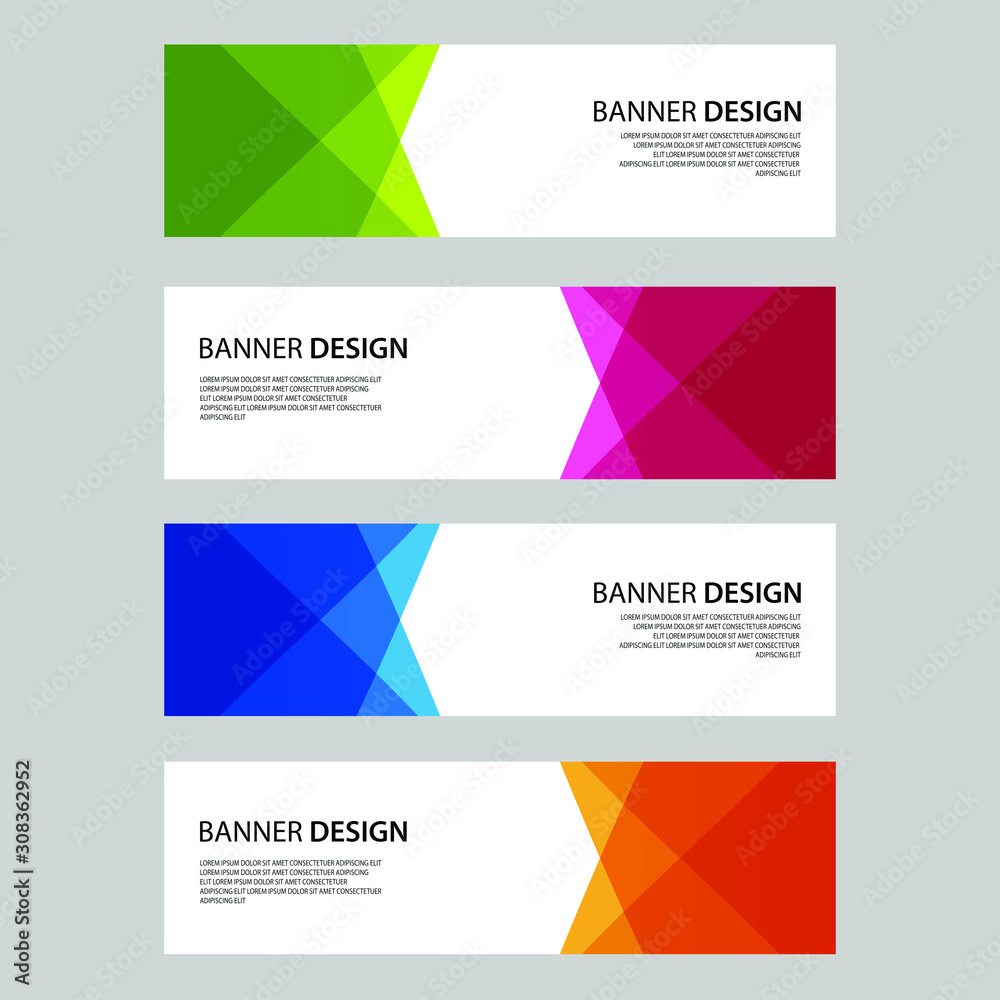 Fototapeta premium Vector Abstract design banner web template