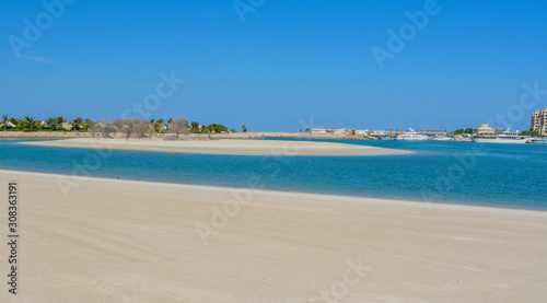 Al Hamra Beach on the Arabian Gulf at Ras Al Khaimah  United Arab Emirates  Southwest Asia.