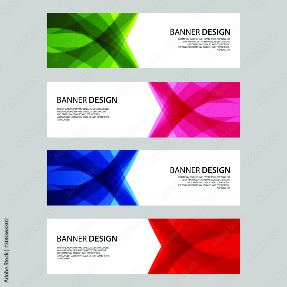 Fototapeta premium Vector Abstract design banner web template