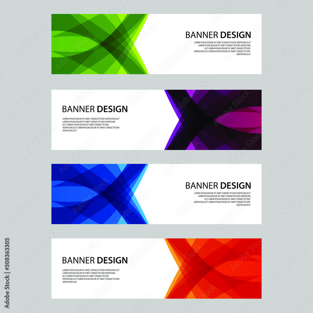 Fototapeta premium Vector Abstract design banner web template