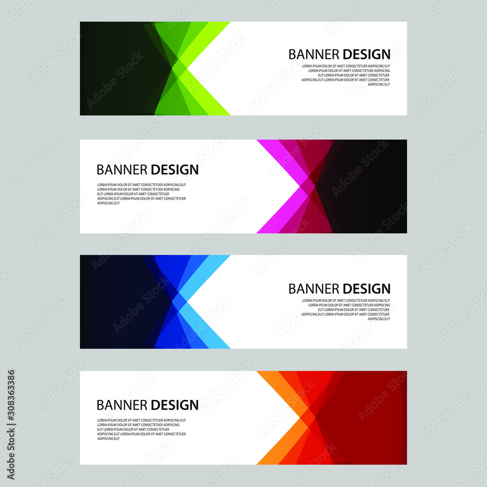 Naklejka premium Vector Abstract design banner web template