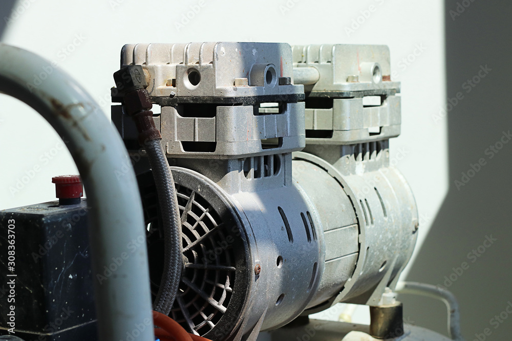 Obraz premium Close up deatil of air compressor