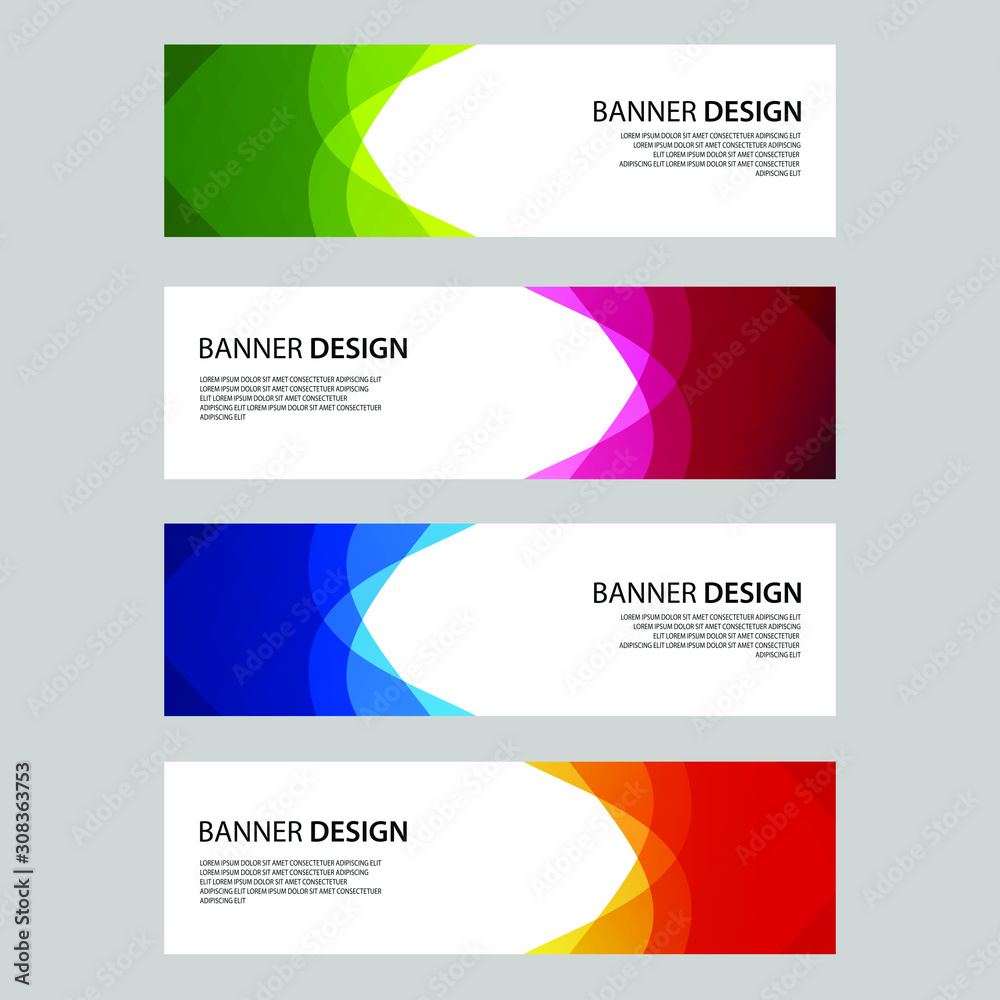Fototapeta premium Vector Abstract design banner web template