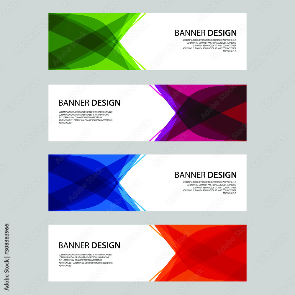 Vector Abstract design banner web template Vector Abstract design banner web template