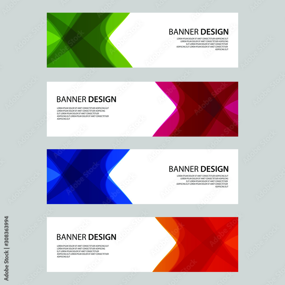 Fototapeta premium Vector Abstract design banner web template