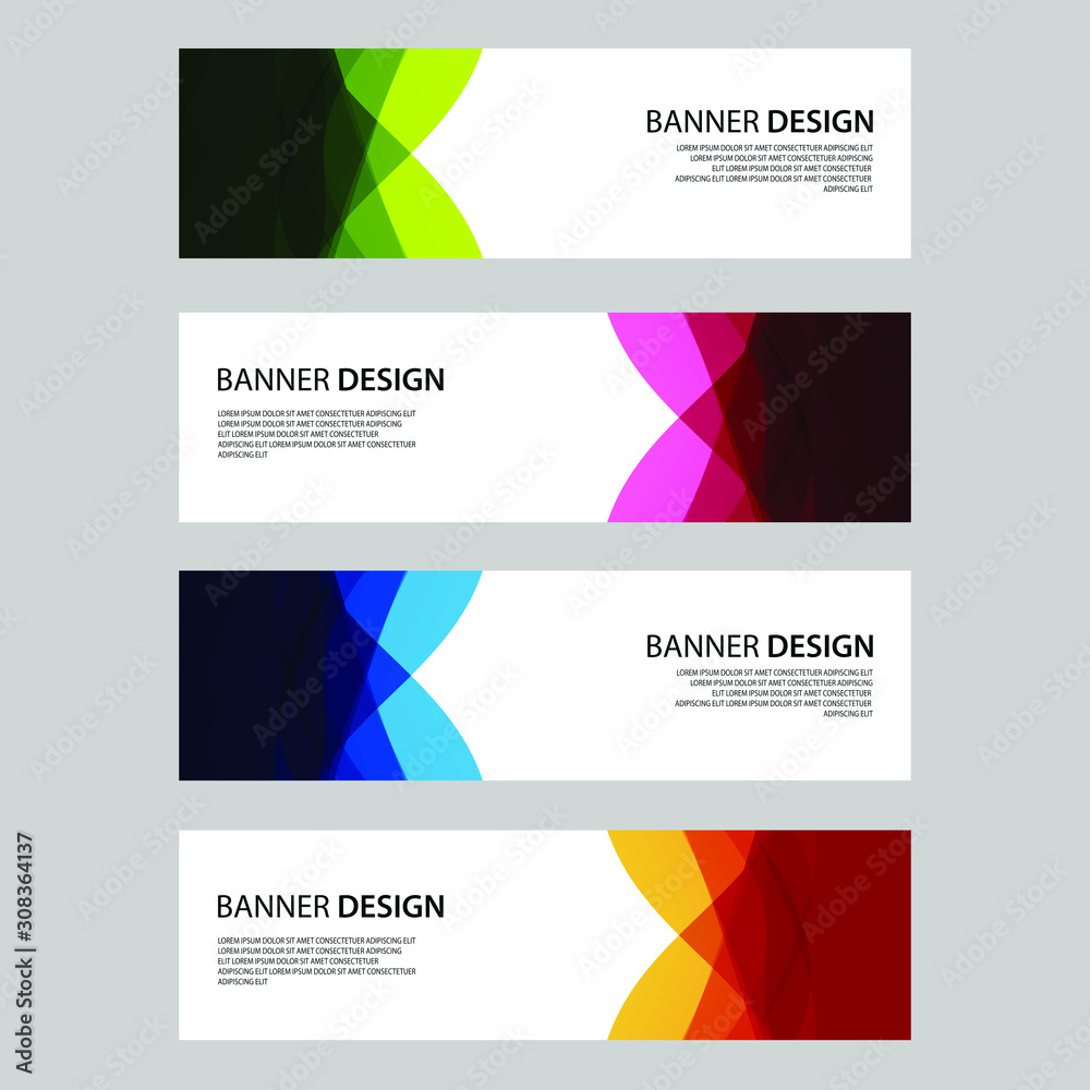 Vector Abstract design banner web template Vector Abstract design banner web template