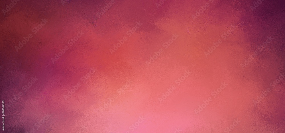 Pink purple and orange background with painted blended vintage texture and dark elegant border design
