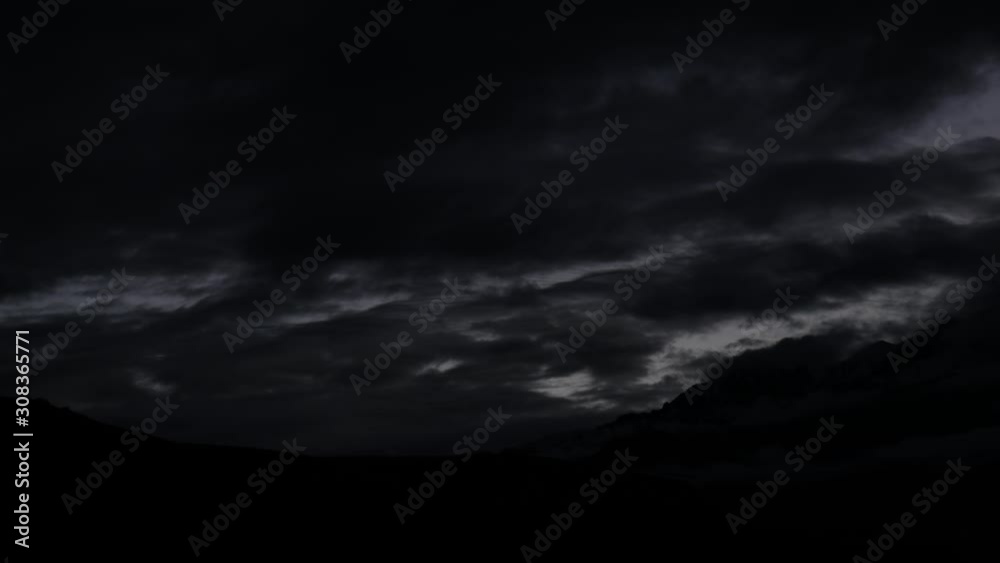 time lapse of dusk in mountain in himalaya time lapse of dusk in mountain in himalaya