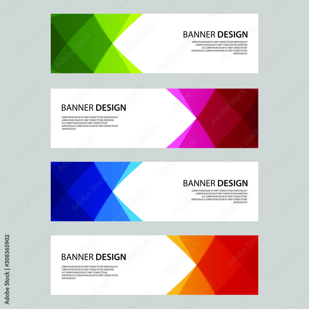 Vector Abstract design banner web template Vector Abstract design banner web template