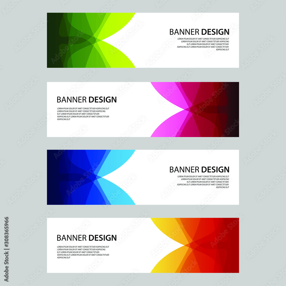 Vector Abstract design banner web template Vector Abstract design banner web template