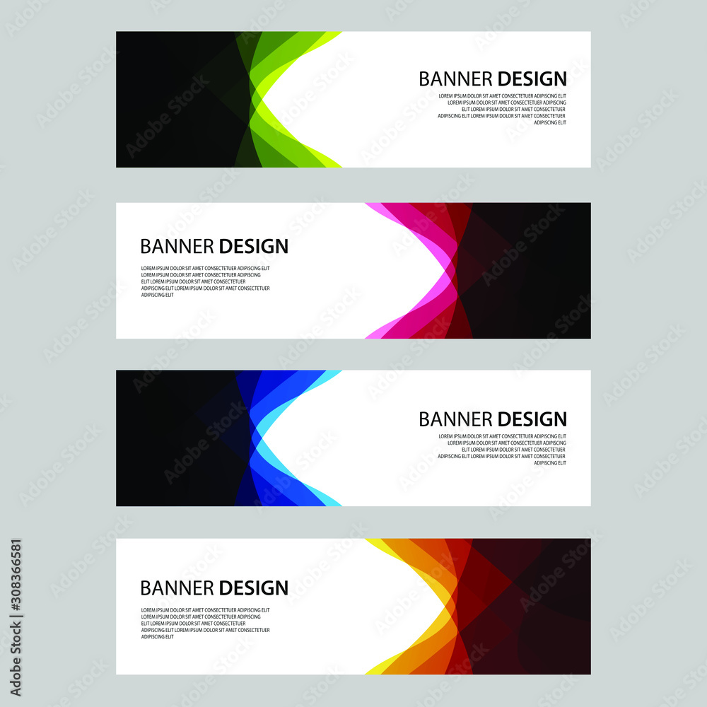 Fototapeta premium Vector Abstract design banner web template