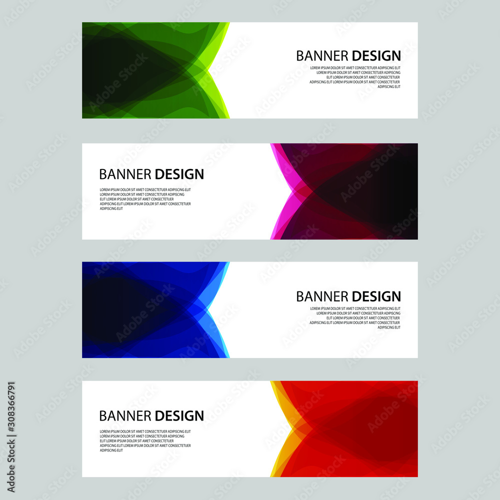 Fototapeta premium Vector Abstract design banner web template