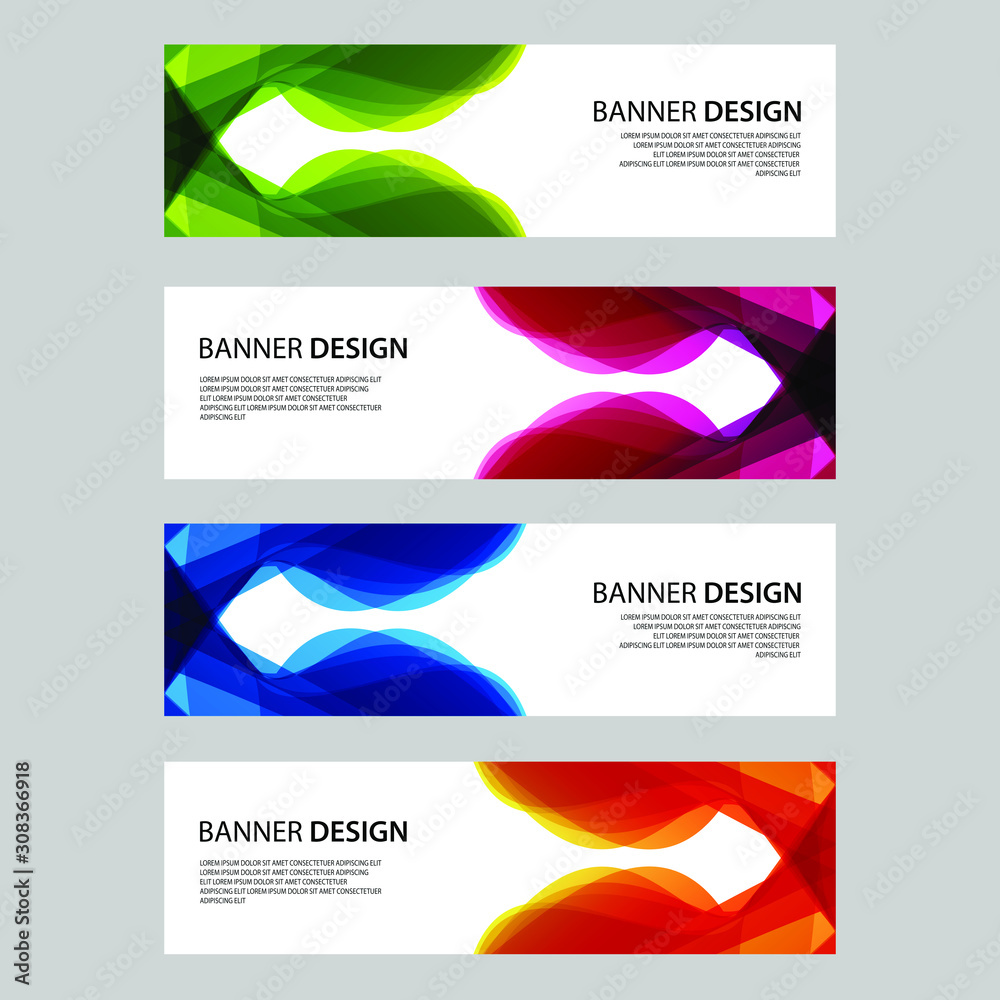 Fototapeta premium Vector Abstract design banner web template