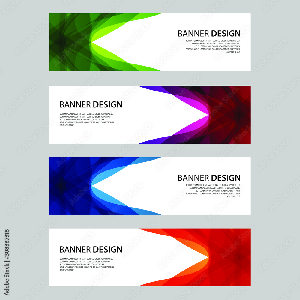 Fototapeta premium Vector Abstract design banner web template