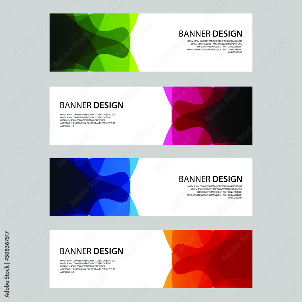 Fototapeta premium Vector Abstract design banner web template