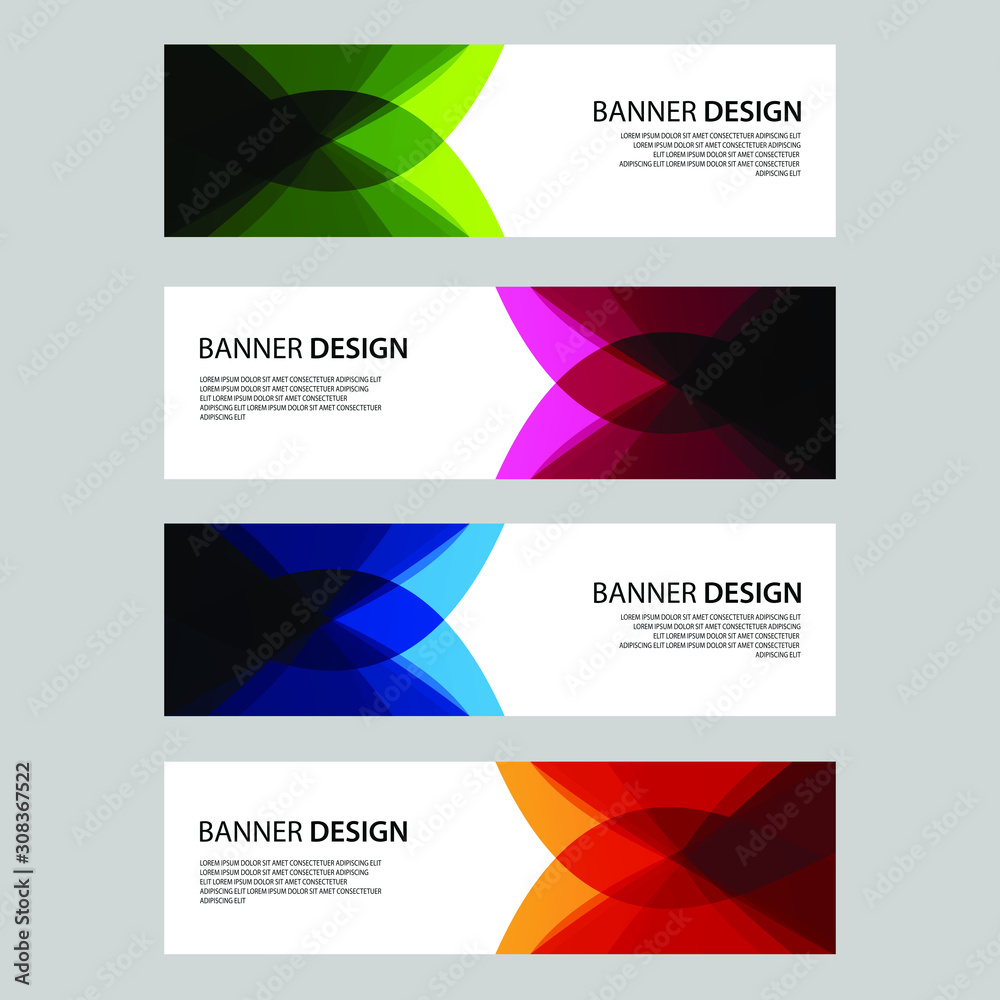Fototapeta premium Vector Abstract design banner web template