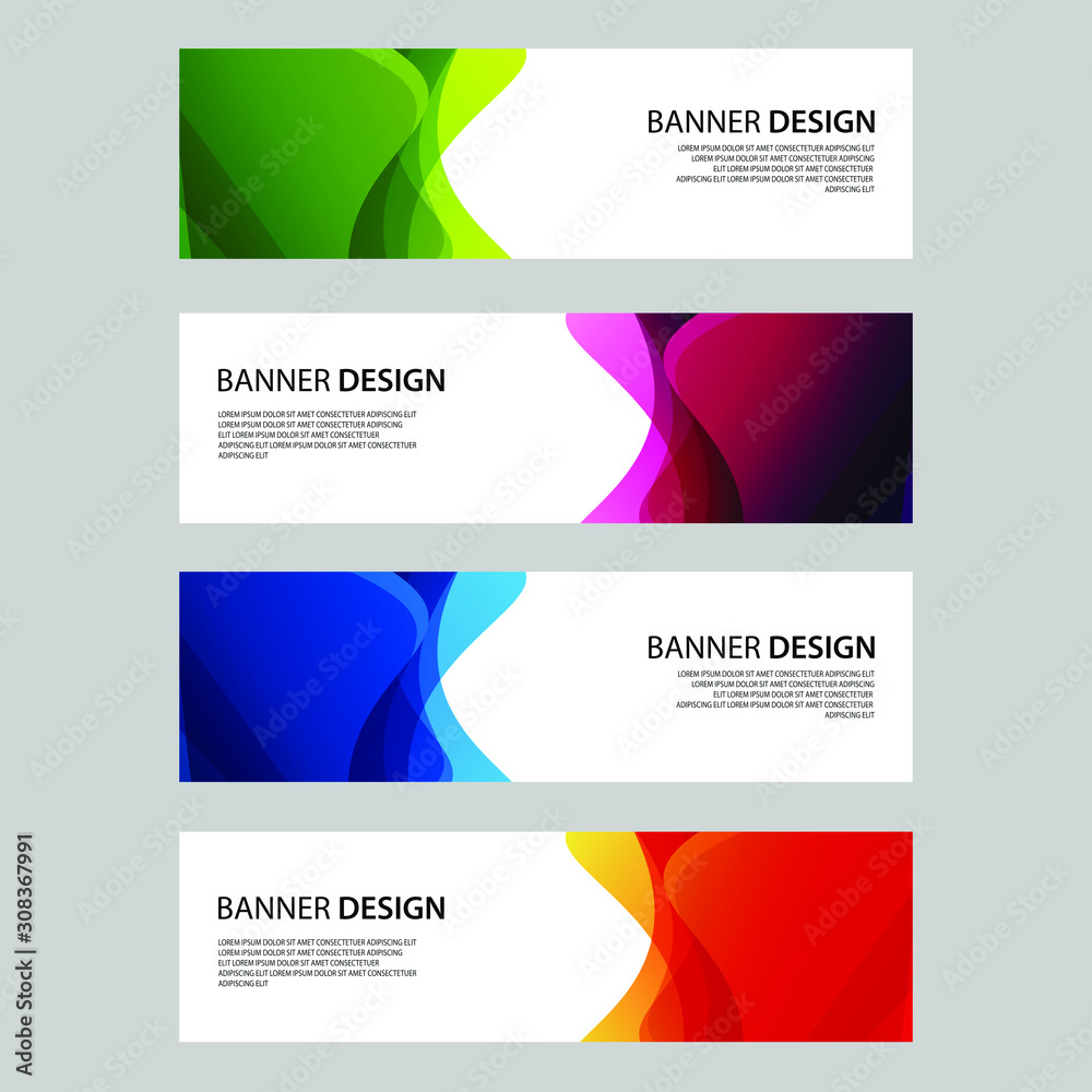 Fototapeta premium Vector Abstract design banner web template