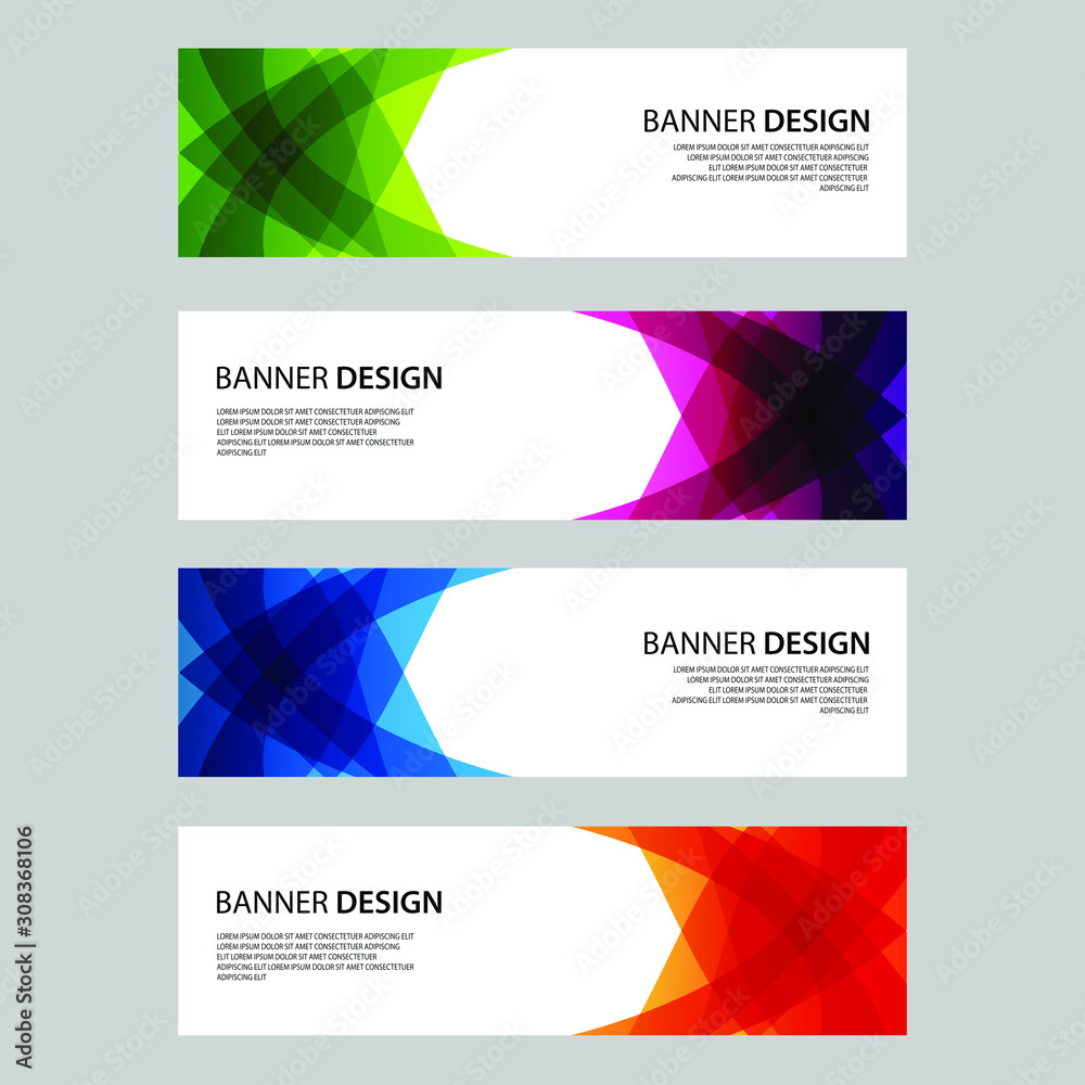 Fototapeta premium Vector Abstract design banner web template