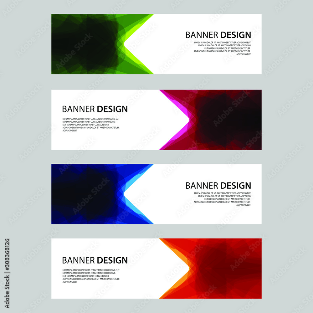 Fototapeta premium Vector Abstract design banner web template
