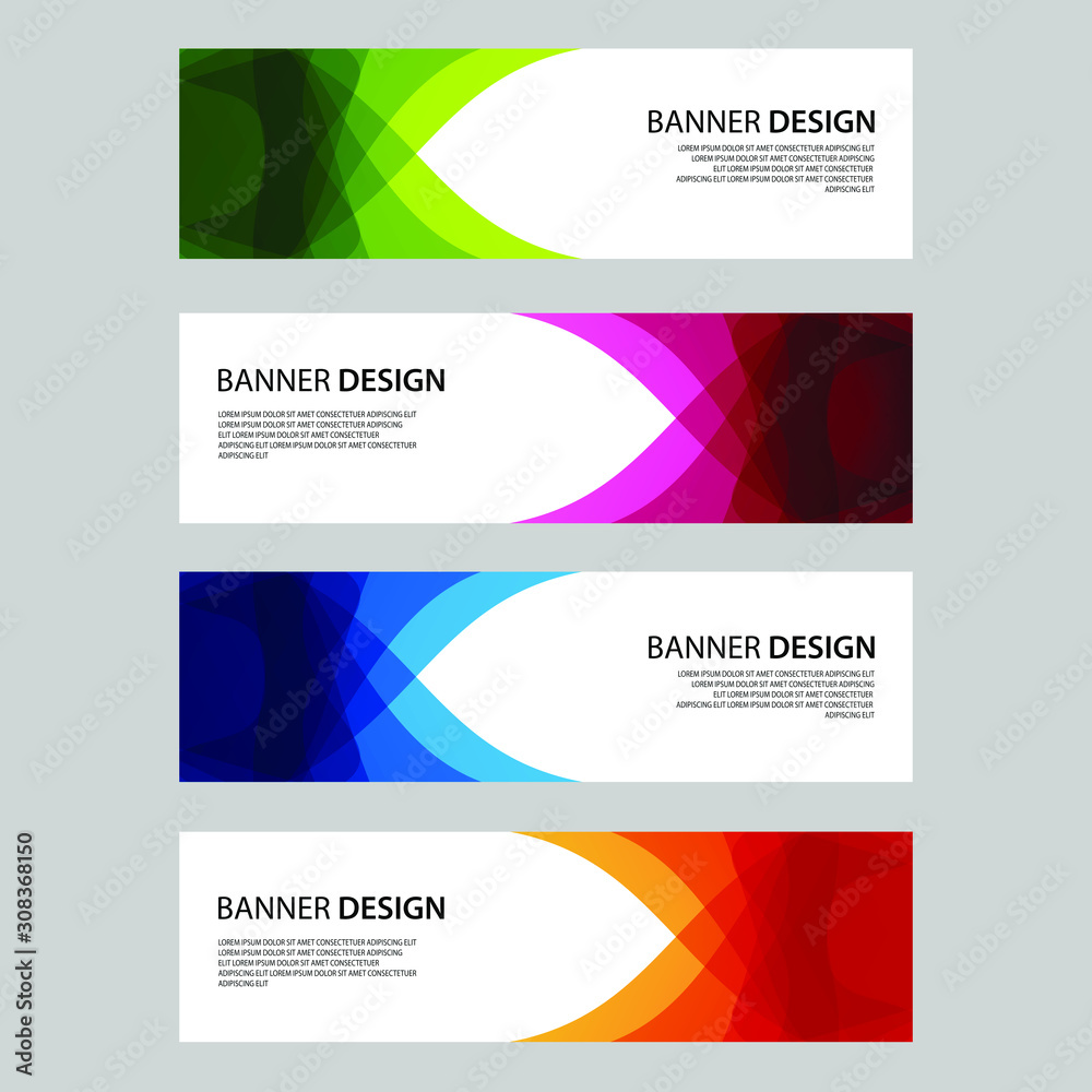 Fototapeta premium Vector Abstract design banner web template