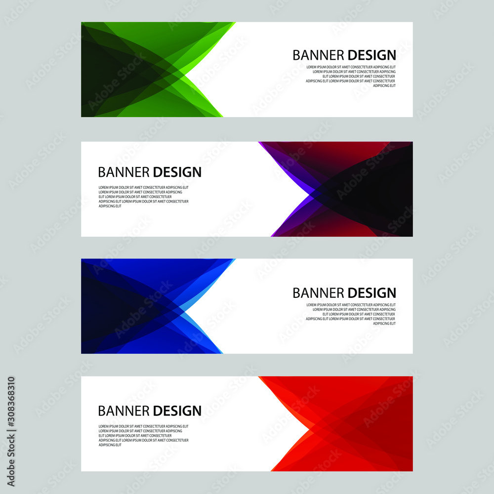 Fototapeta premium Vector Abstract design banner web template