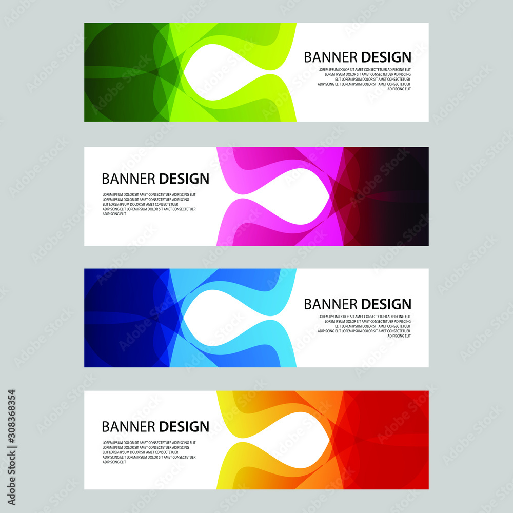 Vector Abstract design banner web template Vector Abstract design banner web template