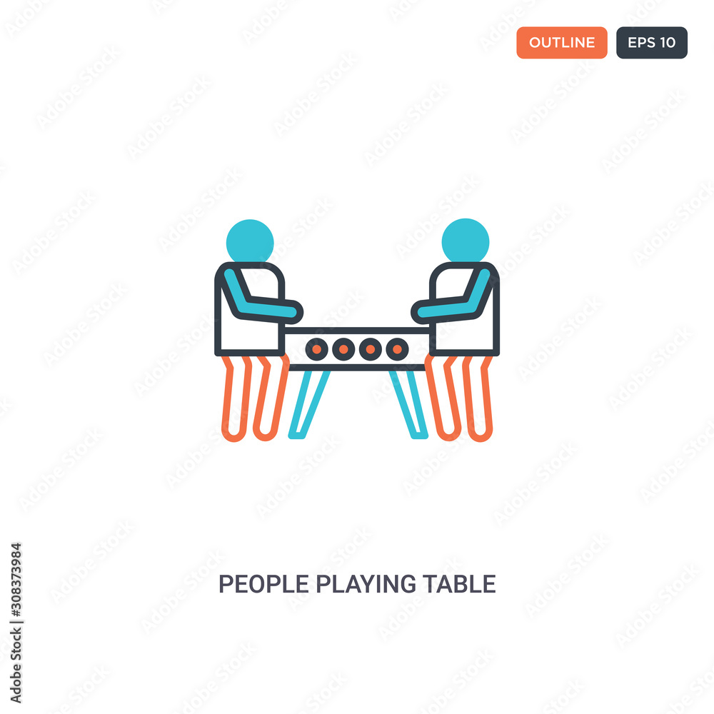 2 color People playing Table football concept line vector icon. isolated two colored People playing Table football outline icon with blue and red colors can be use for web, mobile. Stroke line eps 10. 2 color People playing Table football concept line vector icon. isolated two colored People playing Table football outline icon with blue and red colors can be use for web, mobile. Stroke line eps 10.